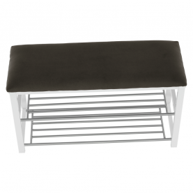 Lóca cipőtartóval, szürke/fehér, LANGELLA NEW Lóca cipőtartóval, szürke/fehér, LANGELLA NEW