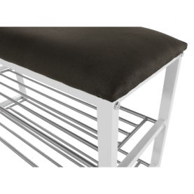 Lóca cipőtartóval, szürke/fehér, LANGELLA NEW Lóca cipőtartóval, szürke/fehér, LANGELLA NEW