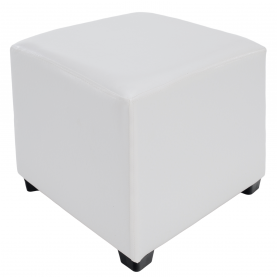 Puff, fehér textilbőr, NIKI NEW Puff, fehér textilbőr, NIKI NEW