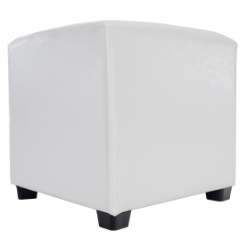 Puff, fehér textilbőr, NIKI NEW Puff, fehér textilbőr, NIKI NEW