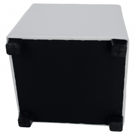 Puff, fehér textilbőr, NIKI NEW Puff, fehér textilbőr, NIKI NEW