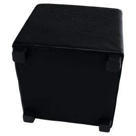 Puff, fekete textilbőr, NIKI NEW Puff, fekete textilbőr, NIKI NEW