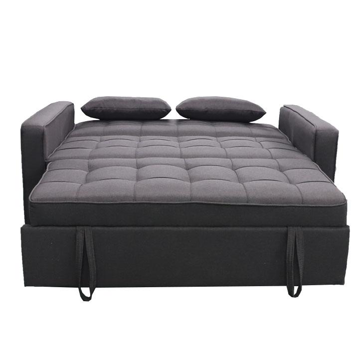 Kinyitható kanapé, barna, FRENKA BIG BED NEW