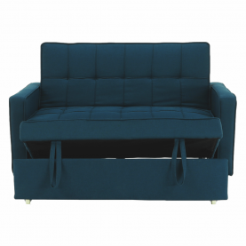 Kinyitható kanapé, türkiz, FRENKA BIG BED NEW