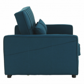 Kinyitható kanapé, türkiz, FRENKA BIG BED NEW