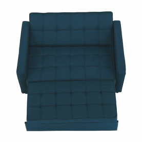 Kinyitható kanapé, türkiz, FRENKA BIG BED NEW