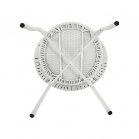 Kerti rattan szett 1+2, fehér, JENAR Kerti rattan szett 1+2, fehér, JENAR