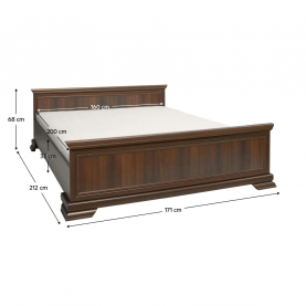 Ágy 160x200, samoa king, KORA Ágy 160x200, samoa king, KORA