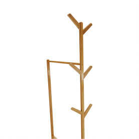 Kerekes akasztó, bambus, 60 cm széles, VIKIR TYP 1