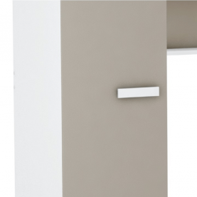 Felsőszekrény az ágy fölé, fehér/szürke-barna taupe, TIDY