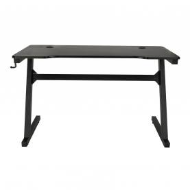 Gamer asztal/számítógépasztal, fekete/piros, MACKENZIE 120cm