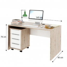 PC asztal san remo/fehér, RIOMA TIP 11