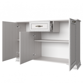 Kombinált komód 3D1S, woodline bézs, TIFFY 08