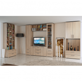 Szekrény, DTD laminált, tölgy sonoma, DUNAJ TYP14