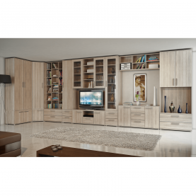 Szekrény, DTD laminált, tölgy sonoma, DUNAJ TYP14