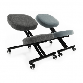 Ergonómikus térdeplőülés, szürkésbarna Taupe/fekete, KILIAN