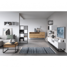 RTV asztal lábazat nélkül, tölgy artisan, SPRING ERTVSZ120