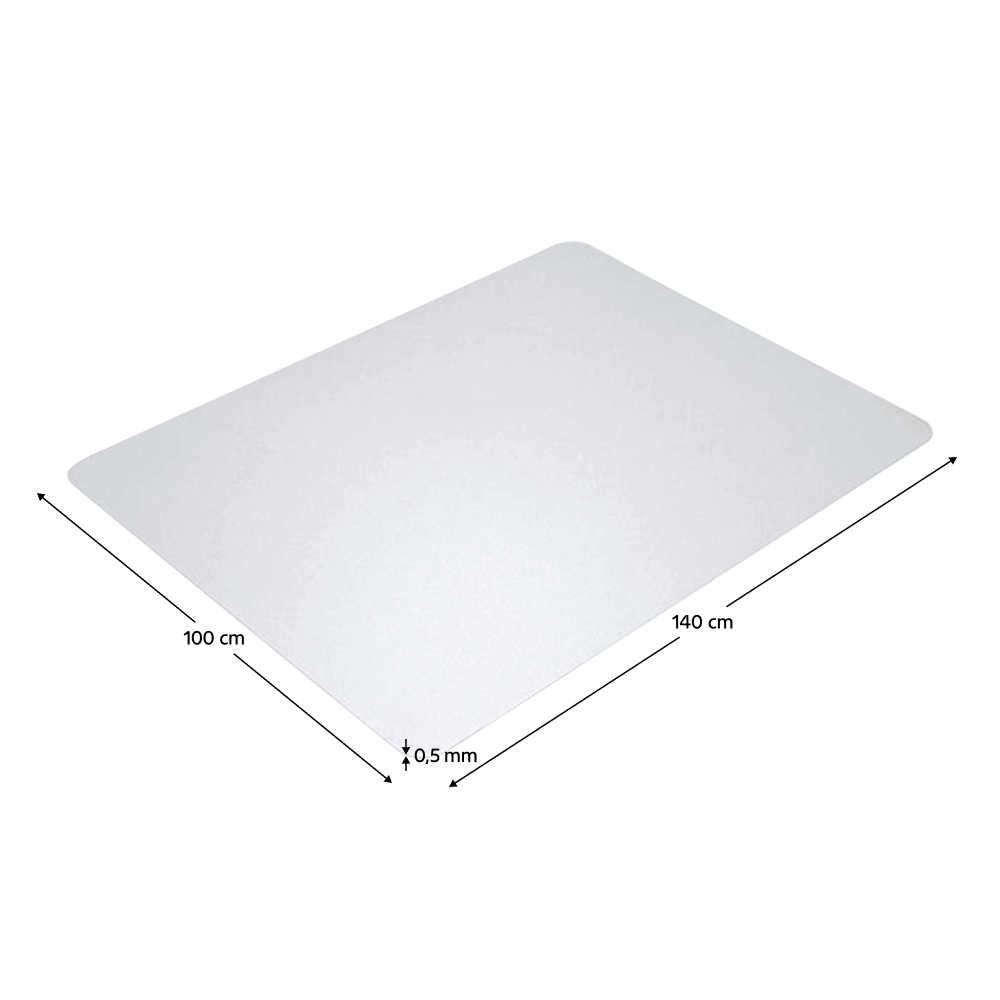 Védőalátét a szék alá, átlátszó, 140x100 cm, 0, 5 mm, ELLIE NEW TYP 3 Védőalátét a szék alá, átlátszó, 140x100 cm, 0, 5 mm, ELLIE NEW TYP 3