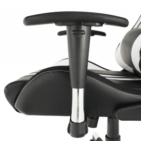 Irodai/gamer szék RGB háttérvilágítással, fekete/fehér/színes minta, ZOPA