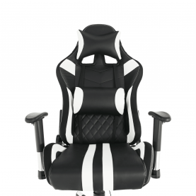 Irodai/gamer szék RGB háttérvilágítással, fekete/fehér/színes minta, ZOPA