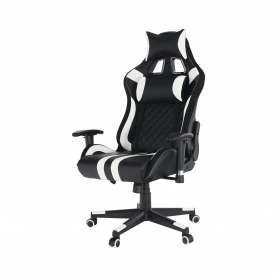 Irodai/gamer szék RGB háttérvilágítással, fekete/fehér/színes minta, ZOPA