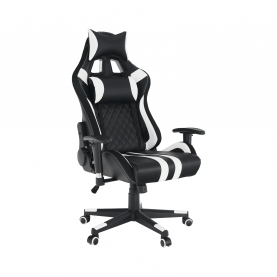 Irodai/gamer szék RGB háttérvilágítással, fekete/fehér/színes minta, ZOPA
