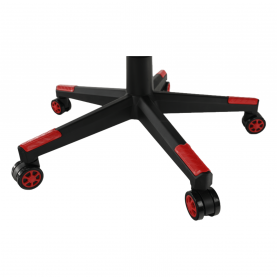 Irodai/gamer szék Bluetooth hangszórókkal, fekete/piros, CARPI