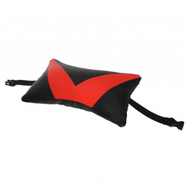 Irodai/gamer szék Bluetooth hangszórókkal, fekete/piros, CARPI