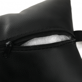 Irodai/gamer szék Bluetooth hangszórókkal, fekete/piros, CARPI