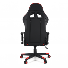 Irodai/gamer szék Bluetooth hangszórókkal, fekete/piros, CARPI