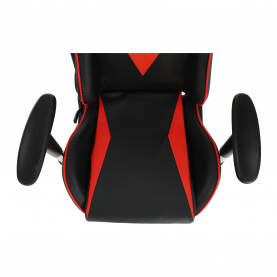Irodai/gamer szék Bluetooth hangszórókkal, fekete/piros, CARPI
