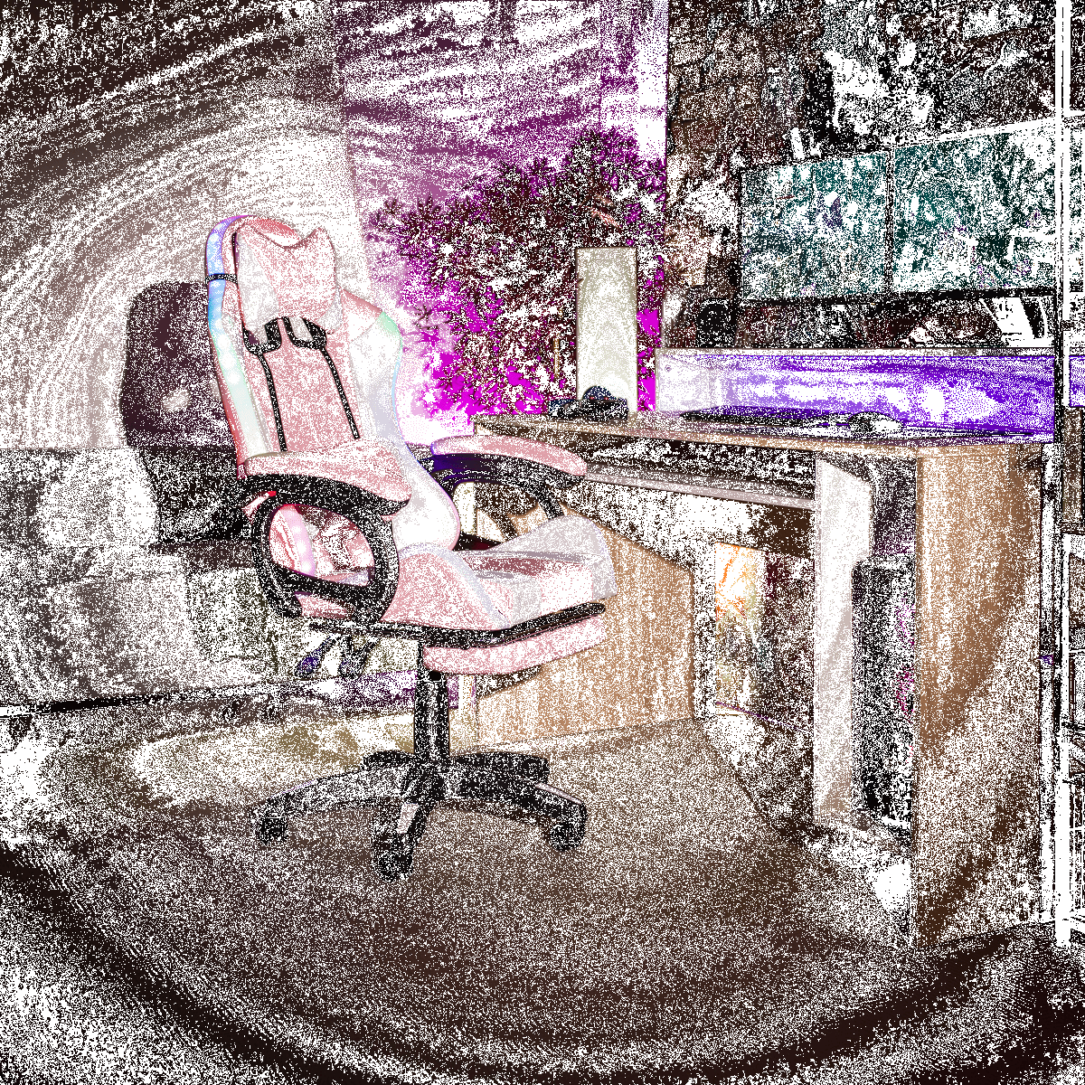 Irodai/gamer szék RGB LED világítással, rózsaszín/fehér, JOVELA