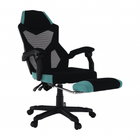 Irodai/gamer szék, fekete/neomint, JORIK
