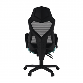 Irodai/gamer szék, fekete/neomint, JORIK