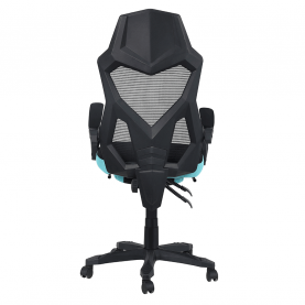Irodai/gamer szék, fekete/neomint, JORIK