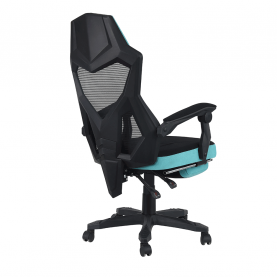 Irodai/gamer szék, fekete/neomint, JORIK