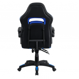 Irodai/gamer szék, kék/fekete, GUNNER