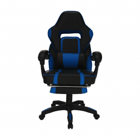 Irodai/gamer szék, kék/fekete, GUNNER