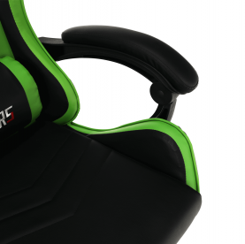 Irodai/gamer szék, zöld/fekete, JAMAR