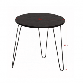 Konzolasztal, fekete tölgy/fekete, RONIN Konzolasztal, fekete tölgy/fekete, RONIN