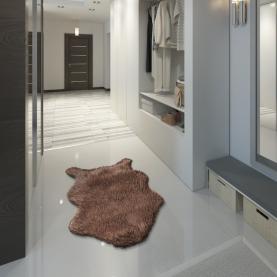 Műszőrme, szürke-barna-taupe/ezüst, 60x90, FOX TYP 4