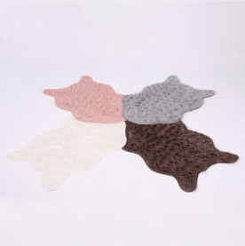 Műszőrme, szürke-barna-taupe/ezüst, 60x90, FOX TYP 4