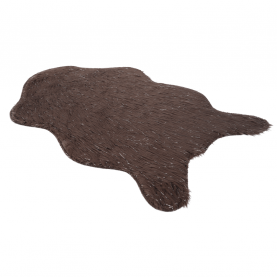 Műszőrme, szürke-barna-taupe/ezüst, 60x90, FOX TYP 4