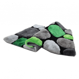 Szőneg, zöld/szürke/fekete, 120x180, PEBBLE TYP 1