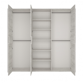 Hálószoba garnitúra, (szekrény, ágy 160x200, 2x éjjeliszekrény), fehér craft, ANGEL Hálószoba garnitúra, (szekrény, ágy 160x200, 2x éjjeliszekrény), fehér craft, ANGEL