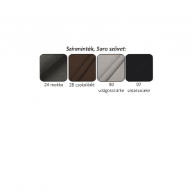 Sarokülőgarnitúra, szürke-bézs taupe, balos, FABIA