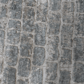 Szőnyeg, szürke/minta tégla, 80x200, MURO