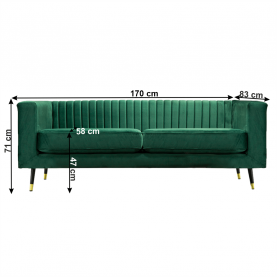 2-ülés. smaragd/fekete/gold sárgaréz arany. SOMY 2 2-ülés. smaragd/fekete/gold sárgaréz arany. SOMY 2