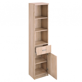 Nyitott polcos szekrény 1D1S, sonoma tölgy, TOPTY TYP 33