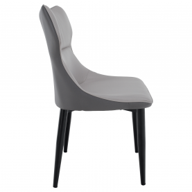 Étkezőszék, világosszürke/sötétszürke/fekete, TABITA